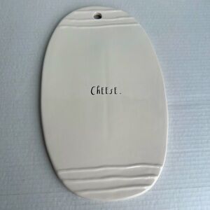 Rae Dunn artisan collection by magenta Large Oval Ceramic Cheese Board
